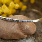 Load image into Gallery viewer, OOAK Ethnic bracelet in silver #15 • size 5,75cm (ready-to-ship)
