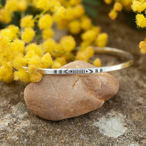 OOAK Ethnic bracelet in silver #18 • size 6cm (ready-to-ship)