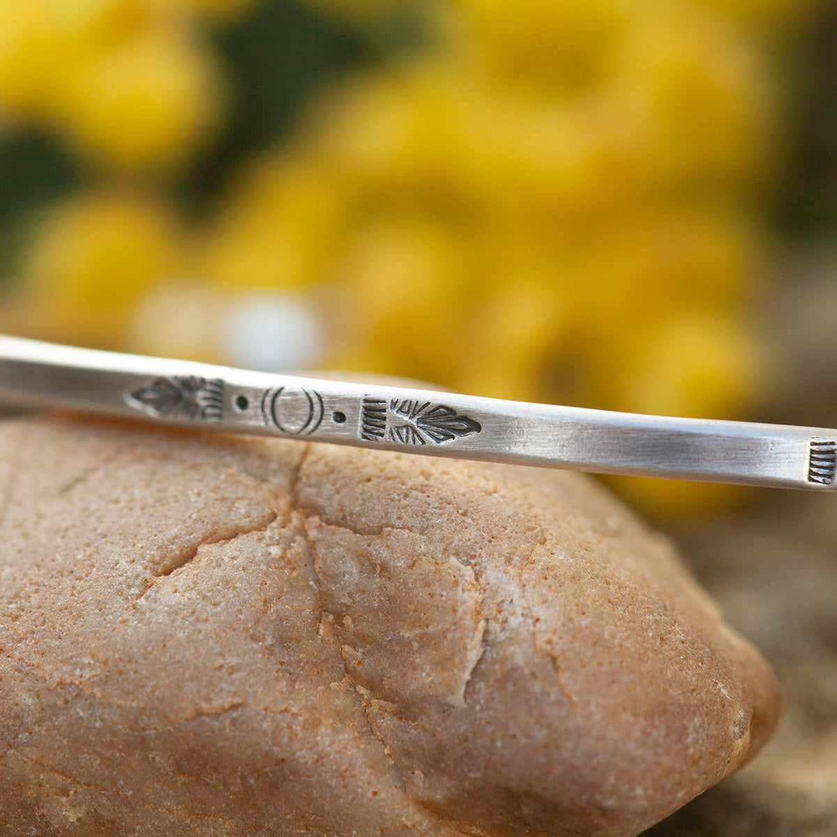 OOAK Ethnic bracelet in silver #20 • size 7cm (ready-to-ship)