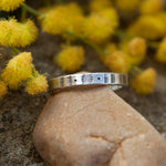 Load image into Gallery viewer, OOAK Ethnic ring in silver #6 • adjustable ~ size 53 (ready-to-ship)
