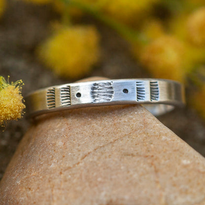 Bague ethnique en argent pièce unique #6 • ajustable ~ taille 53 (prêt à expédier)