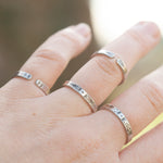 Load image into Gallery viewer, OOAK Ethnic ring in silver #7 • adjustable ~ size 50,5 (ready-to-ship)
