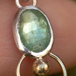 Load image into Gallery viewer, OOAK Osmose pendant # 31 in Silver &amp; solid 18K gold, kyanite &amp; citrine (ready to ship)
