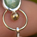 Load image into Gallery viewer, OOAK Osmose pendant # 31 in Silver &amp; solid 18K gold, kyanite &amp; citrine (ready to ship)

