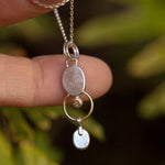 Load image into Gallery viewer, OOAK Osmose pendant # 31 in Silver &amp; solid 18K gold, kyanite &amp; citrine (ready to ship)

