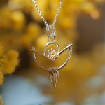 Load image into Gallery viewer, OOAK Silver &amp; solid 18K gold pendant #4 (ready to ship)
