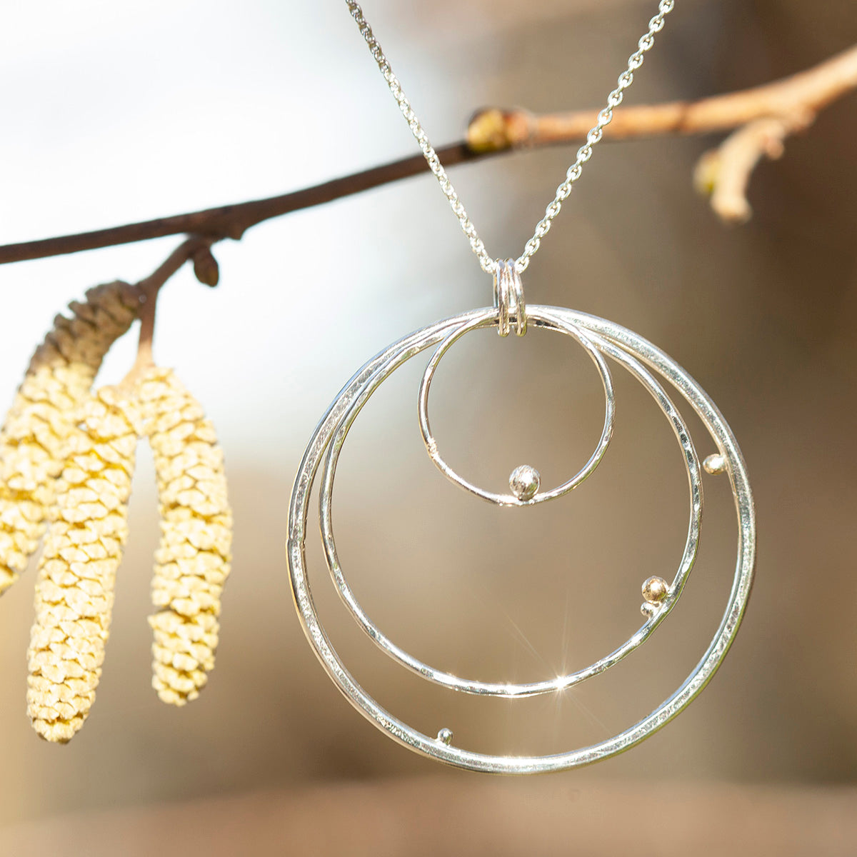 OOAK Silver & solid 18K gold pendant #2 (ready to ship)