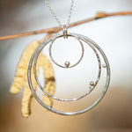 Load image into Gallery viewer, OOAK Silver &amp; solid 18K gold pendant #2 (ready to ship)
