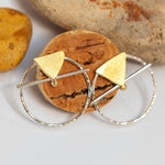 Load image into Gallery viewer, OOAK Gold &amp; silver earrings #8  (ready to ship)
