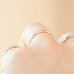 Load image into Gallery viewer, OOAK Simple ring in silver &amp; 18k gold #2 • size 51,75 (ready-to-ship)
