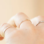 Load image into Gallery viewer, OOAK Simple ring in silver &amp; 18k gold #2 • size 51,75 (ready-to-ship)
