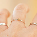 Load image into Gallery viewer, OOAK Simple ring in silver &amp; 18k gold #3 • size 52,5 (ready-to-ship)
