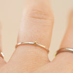 Load image into Gallery viewer, OOAK Simple ring in silver &amp; 18k gold #4 • size 53 (ready-to-ship)
