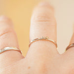 Load image into Gallery viewer, OOAK Simple ring in silver &amp; 18k gold #5 • size 54 (ready-to-ship)

