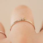 Load image into Gallery viewer, OOAK Simple ring in silver &amp; 18k gold #5 • size 54 (ready-to-ship)
