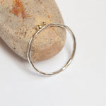 Load image into Gallery viewer, OOAK Simple ring in silver &amp; 18k gold #6 • size 54 (ready-to-ship)

