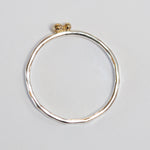 Load image into Gallery viewer, OOAK Simple ring in silver &amp; 18k gold #6 • size 54 (ready-to-ship)
