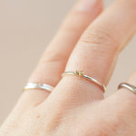Load image into Gallery viewer, OOAK Simple ring in silver &amp; 18k gold #6 • size 54 (ready-to-ship)
