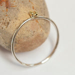 Load image into Gallery viewer, OOAK Simple ring in silver &amp; 18k gold #7 • size 52,5 (ready-to-ship)
