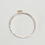 Load image into Gallery viewer, OOAK Simple ring in silver &amp; 18k gold #7 • size 52,5 (ready-to-ship)
