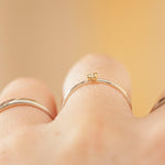 Load image into Gallery viewer, OOAK Simple ring in silver &amp; 18k gold #7 • size 52,5 (ready-to-ship)
