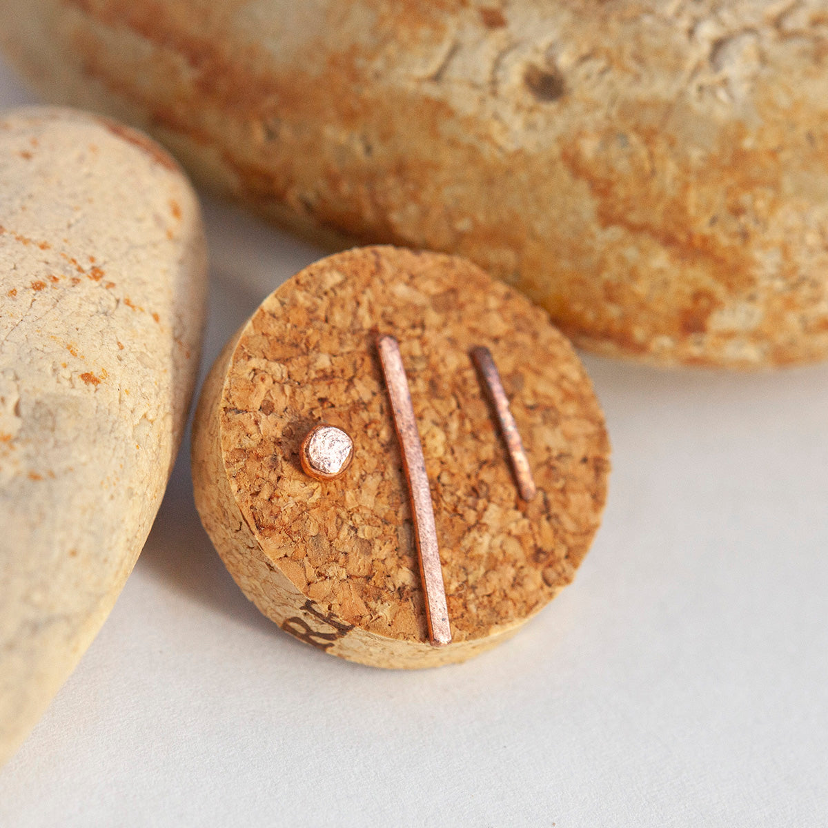 OOAK ear climbers trio #7 • copper (ready-to-ship)