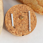 Load image into Gallery viewer, OOAK ear climbers trio #14 • silver &amp; brass (ready-to-ship)
