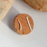 Load image into Gallery viewer, OOAK ear climbers pair #16 • in copper &amp; silver (ready-to-ship)
