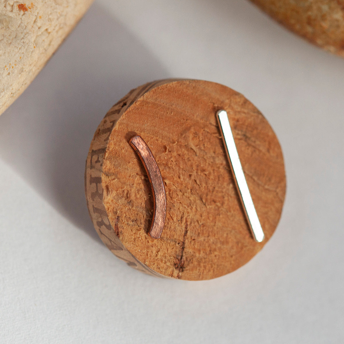 OOAK ear climbers pair #16 • in copper & silver (ready-to-ship)