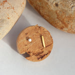 Load image into Gallery viewer, OOAK ear climbers pair #17 • in brass &amp; silver (ready-to-ship)
