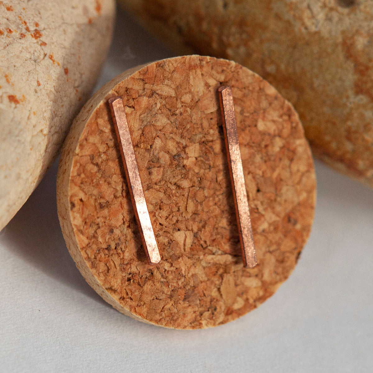 OOAK ear climbers pair #23 • copper (ready-to-ship)
