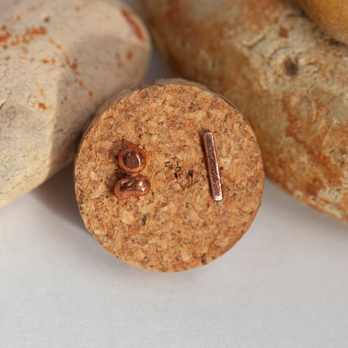 OOAK ear climbers pair #24 • copper (ready-to-ship)