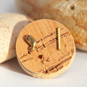 OOAK ear climbers pair #29 • brass (ready-to-ship)