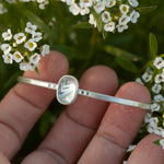 Load image into Gallery viewer, OOAK bracelet with captured plant #3 • aquamarine (ready to ship)
