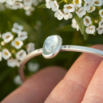 Load image into Gallery viewer, OOAK bracelet with captured plant #3 • aquamarine (ready to ship)
