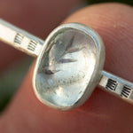 Load image into Gallery viewer, OOAK bracelet with captured plant #3 • aquamarine (ready to ship)
