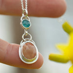 Load image into Gallery viewer, OOAK Osmose pendant #32 • kyanite &amp; lemon quartz (ready to ship)
