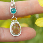 Load image into Gallery viewer, OOAK Osmose pendant #32 • kyanite &amp; lemon quartz (ready to ship)
