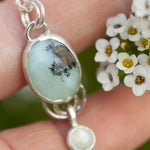 Load image into Gallery viewer, OOAK Osmose pendant #35 • Peruvian Opal &amp; White Labradorite (ready to ship)
