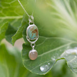 Load image into Gallery viewer, OOAK Osmose pendant #34 • Turquoise &amp; peach Onyx (ready to ship)
