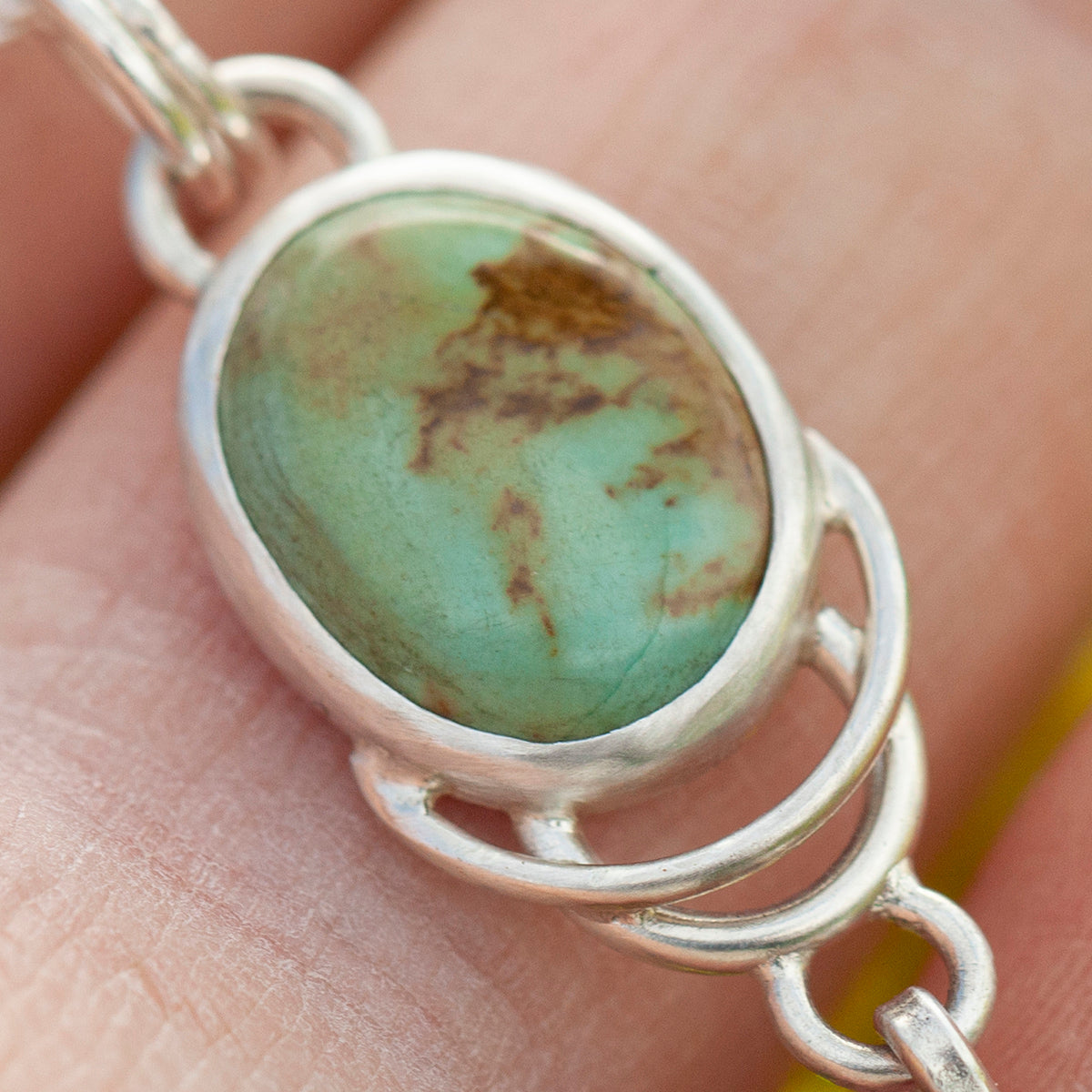 OOAK Osmose pendant #34 • Turquoise & peach Onyx (ready to ship)