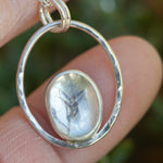 Load image into Gallery viewer, OOAK pendant with captured plant #10 • aquamarine (ready to ship)
