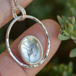 Load image into Gallery viewer, OOAK pendant with captured plant #10 • aquamarine (ready to ship)
