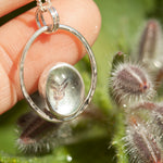 Load image into Gallery viewer, OOAK pendant with captured plant #10 • aquamarine (ready to ship)
