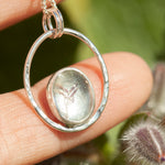 Load image into Gallery viewer, OOAK pendant with captured plant #10 • aquamarine (ready to ship)
