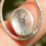 Load image into Gallery viewer, OOAK pendant with captured plant #10 • aquamarine (ready to ship)
