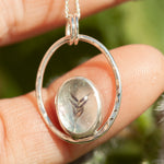 Load image into Gallery viewer, OOAK pendant with captured plant #10 • aquamarine (ready to ship)
