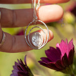 Load image into Gallery viewer, OOAK pendant with captured plant #11 • rose quartz (ready to ship)
