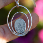 Load image into Gallery viewer, OOAK pendant with captured plant #11 • rose quartz (ready to ship)
