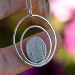 Load image into Gallery viewer, OOAK pendant with captured plant #11 • rose quartz (ready to ship)
